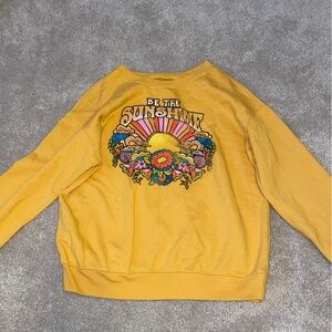 AWAKE Women's Be The Sunshine Crewneck Sweatshirt Size M
